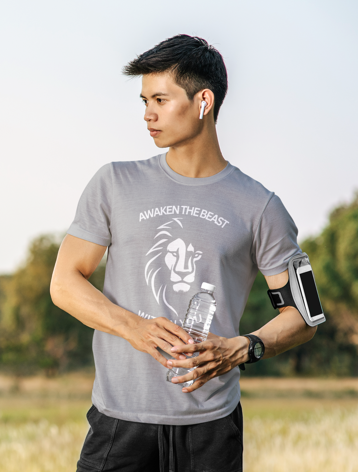 Lion Mindset Motivational T Shirt